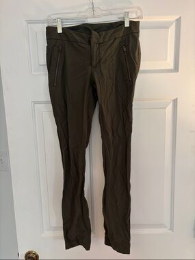Athleta Olive Green Slim Track Joggers